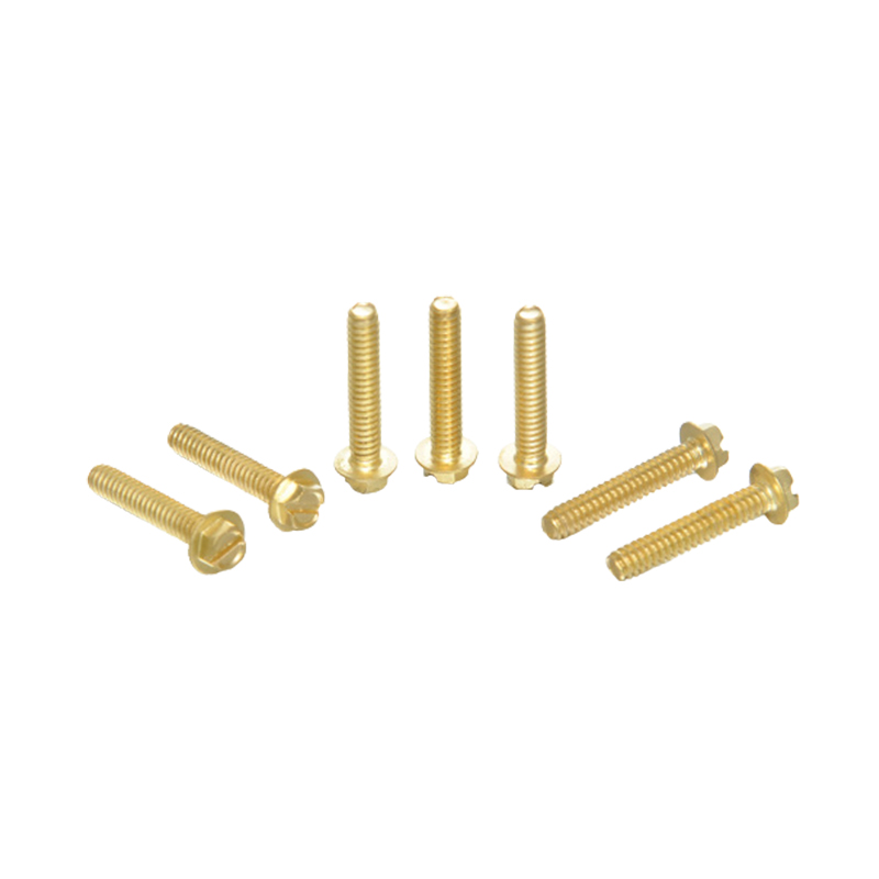 Dilaw na zinc plated hexagon flange screws